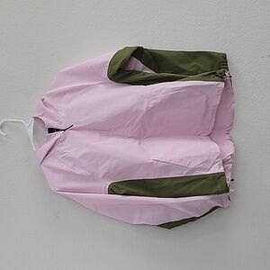 Nike Women's Pink Foam Repel Anorak Golf Jacket Packable Loose Size S